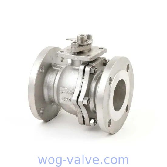 Full Port Flanged Ball Valve 2 Pieces Valve 2 Inch Stainless Steel Ball Valve