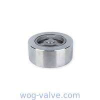Stainless Steel Wafer Type Check Valve Single Disc Lift , Spring Loaded Check Valve PN16 PN40