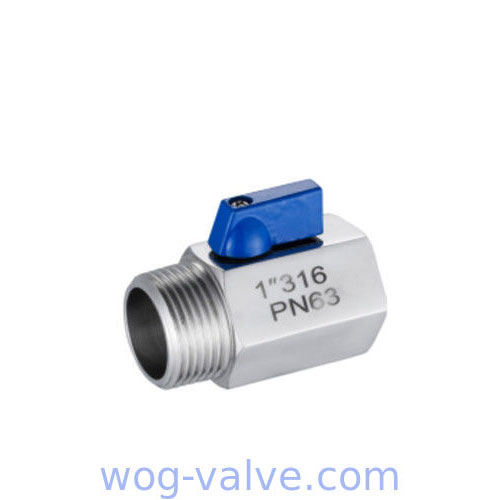 Stainless Steel WOG Ball Valve Mini Female Male Ball Valve Oem Service