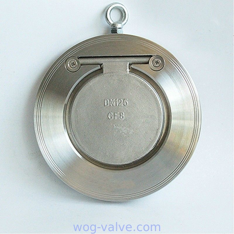 Thin Type Wafer Swing Check Valve Single Plate A105N A182 F304 DN125 Metal Seat