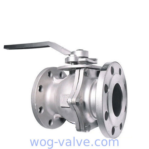 Stainless Steel Industrial Ball Valve / Floating Oil Ball Valve Straight Through Type