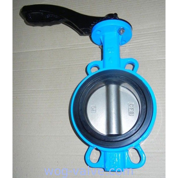 DN80 Wafer Type Butterfly Valve Ductile Iron Butterfly Valve GGG40 PN16