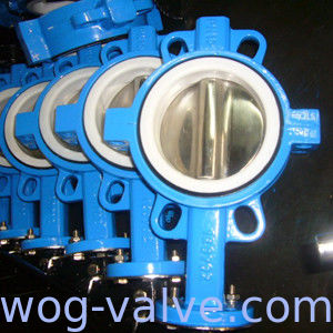 Lever Op Split Butterfly Valve SS316 Disc PN16 Stable Performance Long Service Life