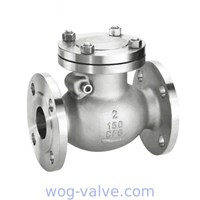 stainless steel swing check valve,bs1868,a351 cf8,2inch,RF flanged to class 150lb