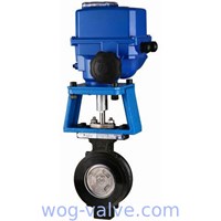 300LB Wafer Type Butterfly Valve Electric Actuated Butterfly Valve CS SS AS