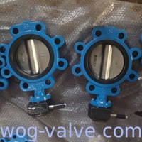 DN150 Cast Iron Gear Operated Butterfly Valves PN25 EPDM Seat SS416 Stem