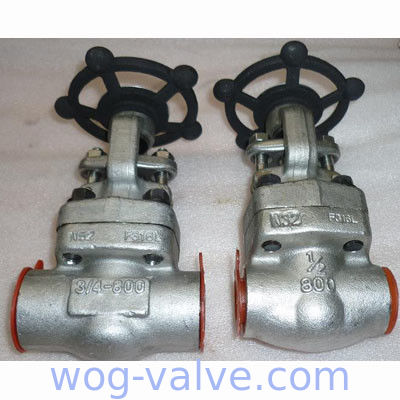 A182 F316L Forged Steel Gate Valve DN15 Socked Weld Gate Valve NPT Threaded