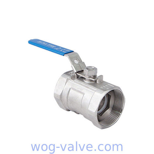 1PC Body Ball Valve Reducer bore Ball valve threaded 1000wog locking device