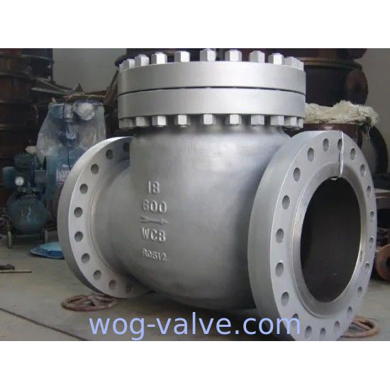 18 Inch Swing Check Valve Flanged Ends ASTM A216 WCB,Trim no.1#,RF flanged to 600LB