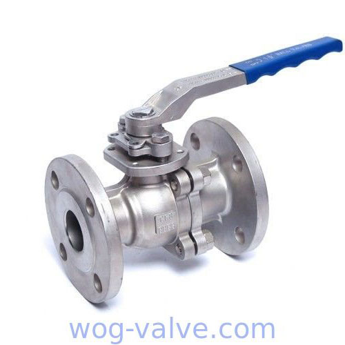 DIN Standard 2PC Flanged Ball Valve / Ss Ball Valve Flange Type Oem Service