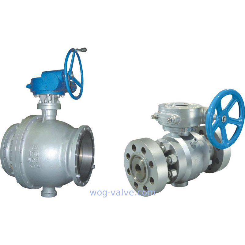 Worm Gear Reducer Port Ball Valve 2pc Flanged Rf Ball Valve 150LB