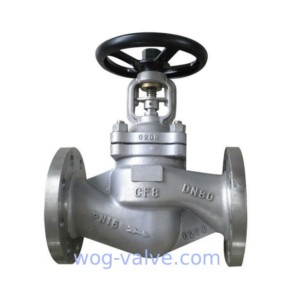 DIN 3356 Cast Steel Globe Valve Hand Wheel Operated PN16 DN15-DN1500