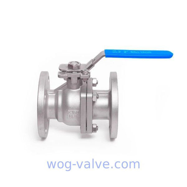 2PC Flanged Ball Valve CF8 CF8M 1.4408 ISO5211 Direct Mounting Pad