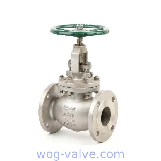 JIS B2220 Rising Stem Globe Valve Stainless Steel SCS13 SCS14 ASME B16.34