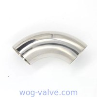 304 Butt Welded Pipe Fitting Stainless Steel Sanitary Fitting Elbow