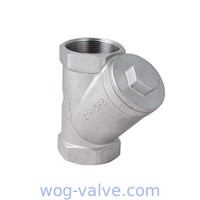 BSPT Connection Y Strainers 800 PSI CF8 material DN50 ISO9001 CE Certificate