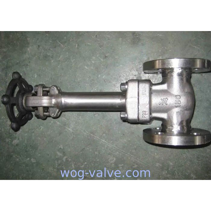 Intergral flange Cryogenic Gate Valve Extended Bonnet F304 API 602