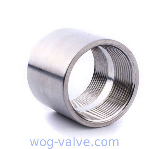 High Performance SS Threaded Pipe Fittings Plain Socket With Mirror Polished