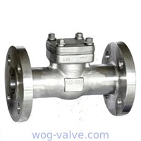 BS 1868 Forged Steel Swing Check Valve,A182 f316L,Integral flanged ends,1-1/2inch,class 300
