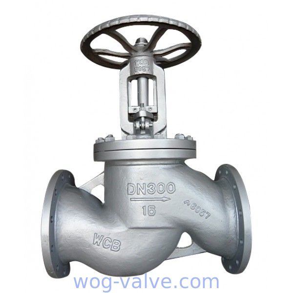 Manual Bellow Seal Globe Valve,1.0619,a216wcb,din3356 standard,DN300,flanged to pn16