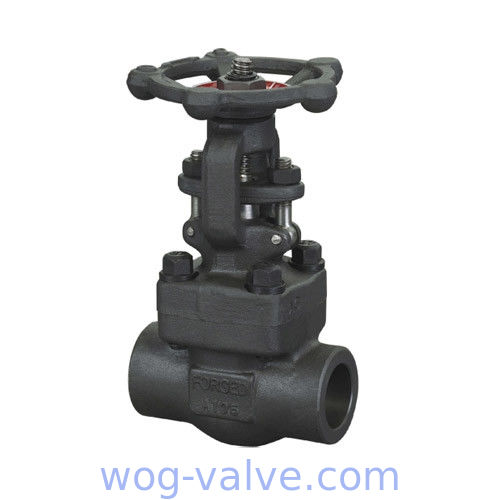 Solid Wedge Forged Steel Gate Valve 2 Inch ASTM A105 SW NPT BW connection