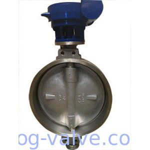 ASTM A351 CF8 Triple Eccentric Wafer Butterfly Valve, 32IN, CL150