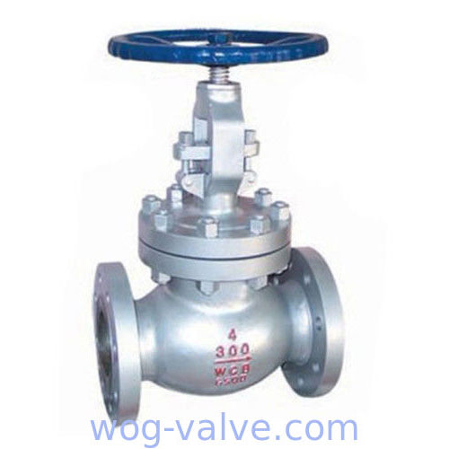 Cast steel wcb globe valve,bb,os&y,4inch,class 300,RF flanged end,handwheel operated