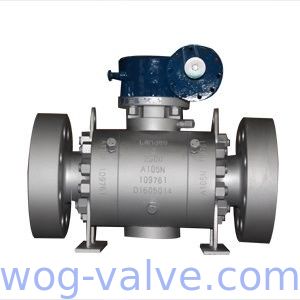 A105N Trunnion Mounted Ball Valve 3IN CL2500 3 Piece Stainless Steel Ball Valve