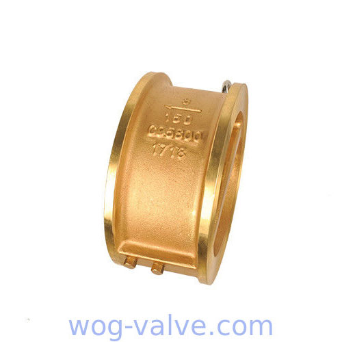 Aluminum Bronze ASTM B148 C95800 API594 Dual plate wafer type swing check valve ansi 300lb