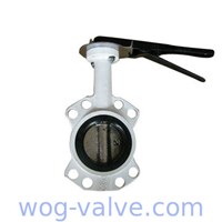 API CS Wafer Type Butterfly Valve 4 Inch Resilient Seated Butterfly Valves