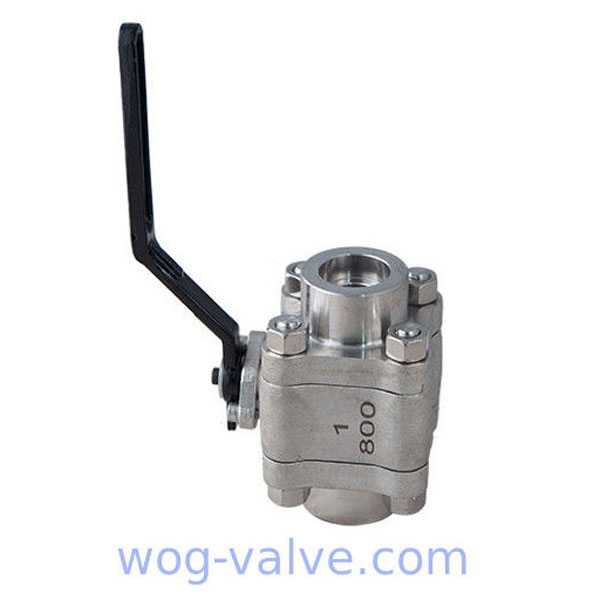 Full Bore forged Floating Ball Valve 3pc Socket Weld Ball Valve A182 F316L