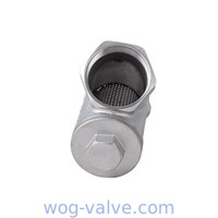 DN65 NPT Connection Y Type Strainer 800 WOG Screwed Cover CF8M material