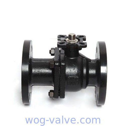 Professional Floating Ball Valve DN15 - DN200 PN16 Flanged 2 Pieces Ball Valve