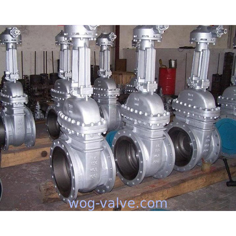 ASTM A216 Rising Stem Cast Steel Gate Valve Full Port Flex Wedge Gate Valve14 Inch Worm Gear