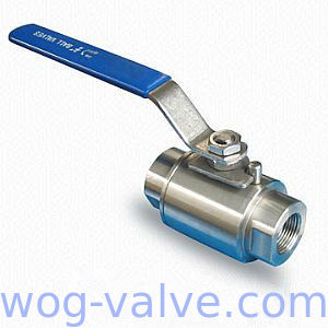 Industrial 1000 WOG Ball Valve Socket Welded SS Ball Valve 2 Piece