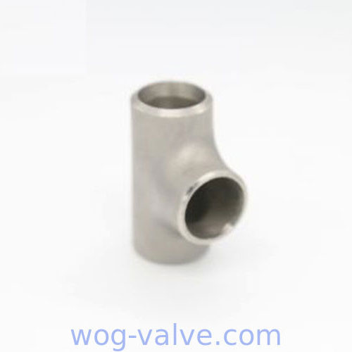 Silver Butt Welded Pipe Fitting Seamless Stainless Steel Pipe Fitting Tee