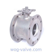 Wafer type Ball Valve Stainless Steel Full Port with ISO5211 Mounting Pad