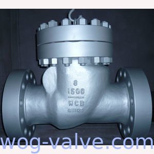 8 Inch Cast Steel Swing Check Valve Flange Type 1500 LB ASTM A216 WCB,HF Stellite Seat