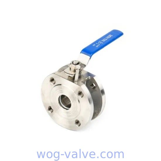 DIN PN16 150LB Wafer Type Ball Valve with ISO5211 Mounting Pad