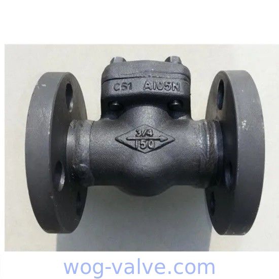 Forged Steel Piston Check Valve,A105N Body,13%CR HF Trim,Integral flange,3/4inch,150LB