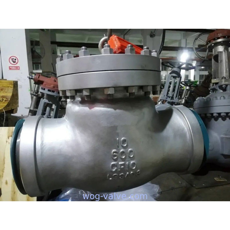 BS1868,Presure Seal Bonnet Swing Check Valve,A351 CF10 material,10 Inch,600LB,BW End