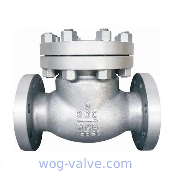 BS1868 Cast Steel Swing Check Valve ASTM A216 WCB,13%Cr Trim 8#, 3 Inch RF,class 300LB