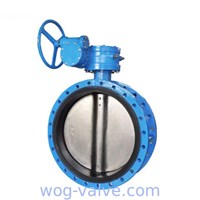 Double Flanged Type Butterfly Valve Rubber Lined Butterfly Valve