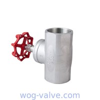 DN80 NPT Threaded Globe Valve Screwed Cover 200PSI CF8M Body ISO9001 APPROVED