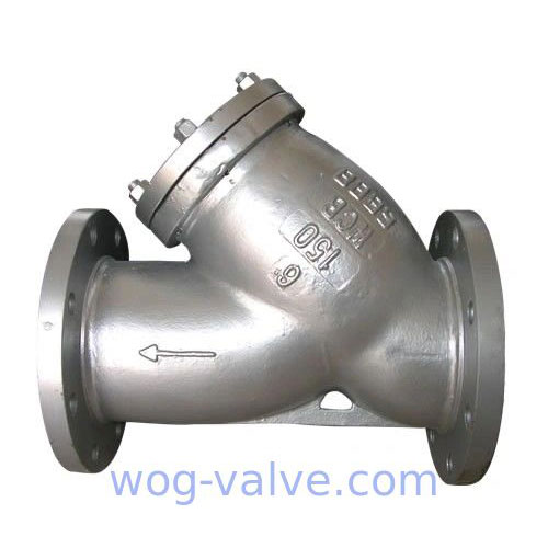 SS304 Screen Y Type Strainer 6inch RF flanged class 150# WCB Body High Performance