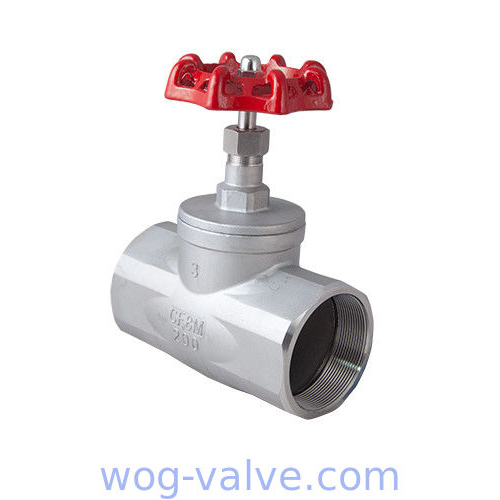 3 Inch BSP Screwed Globe Valve 200 WOG CF8M Body Low Pressure Drop