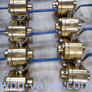 ASTM B148 NPT Thread Ball Valve Nickel Aluminum Bronze C95800 DN25 800LB Locking device