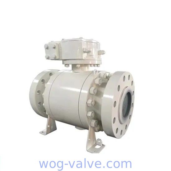 RF 600LB 16 Inch Ball Valve Three Pieces API6D Bare Shaft Design