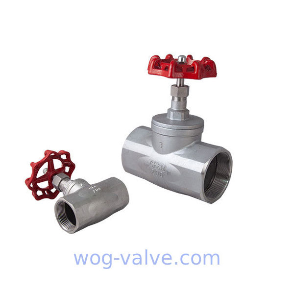 Water Screwed Cover Stainless Steel Globe Valve 200 WOG DIN2999 DN80