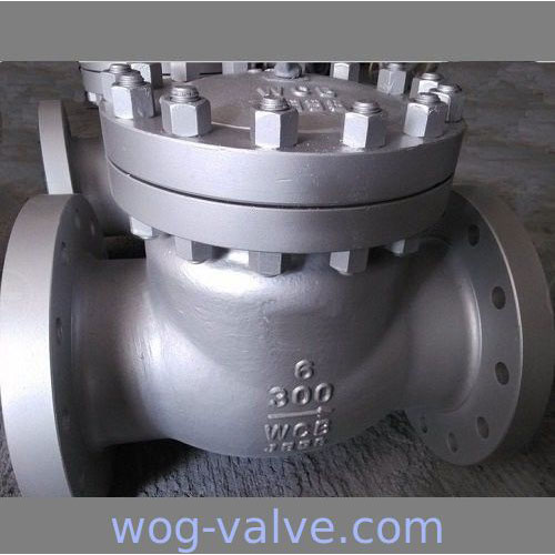 Flanged Swing Check Valve,Bolt Cover,A216wcb body,13CR trim,bs1868,6inch,class 300